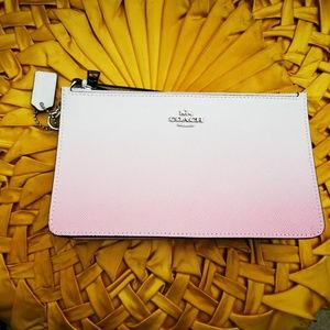 Coach ombre pink clutch